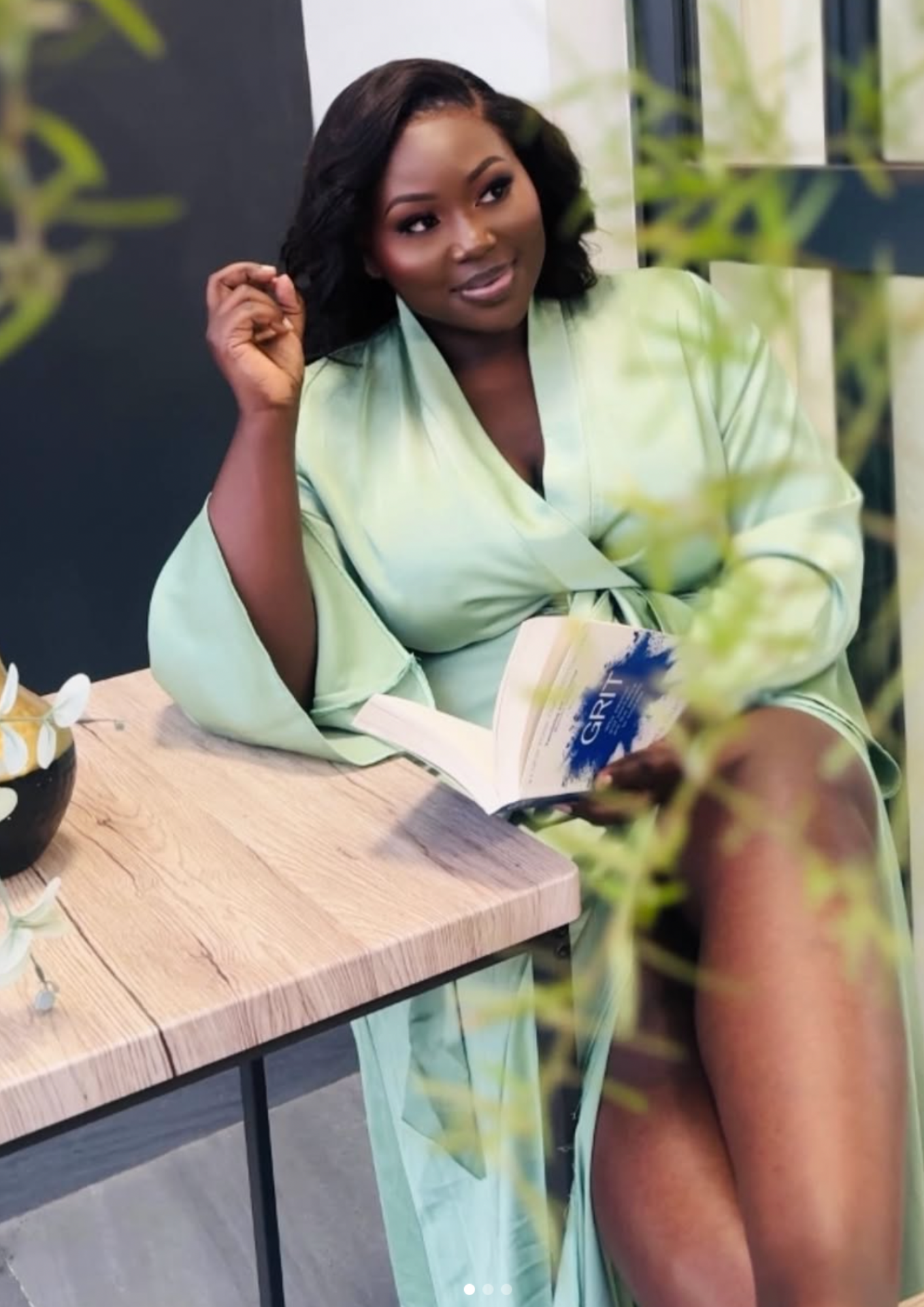 Mint Green Silk Robe